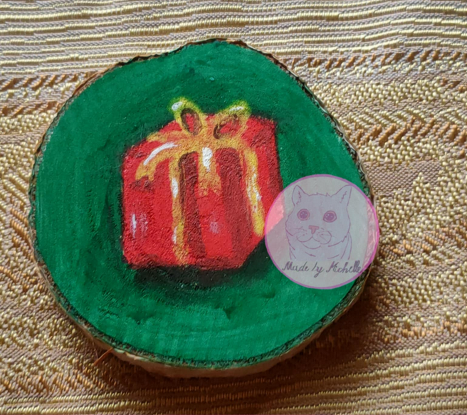 Rotes Weihnachtsgeschenk