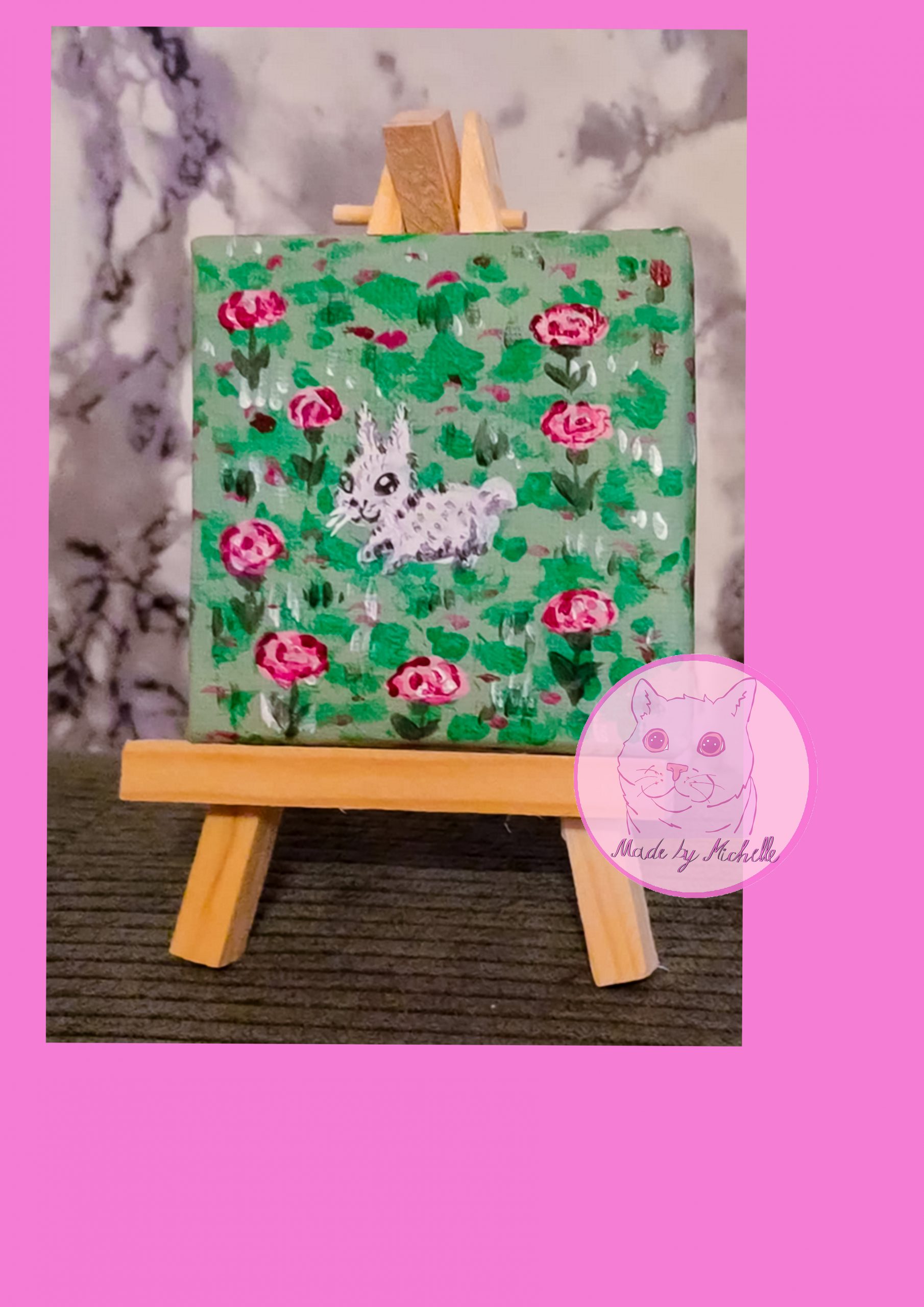 Kaninchen im Rosenfeld 2