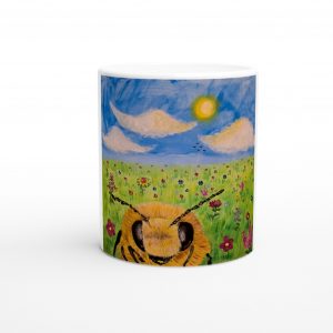 Keramikbecher-Neugierige-Frühlingsbiene-325ml