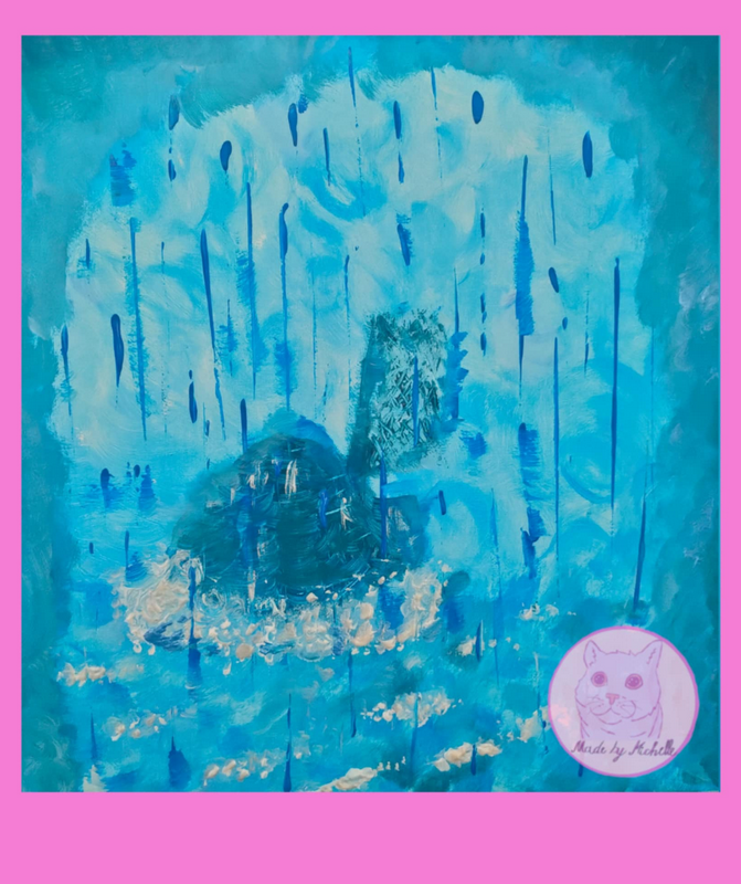 Abstrakte Regenlandschaft