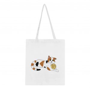 Klassische Tote Bag White (Glückskatze)