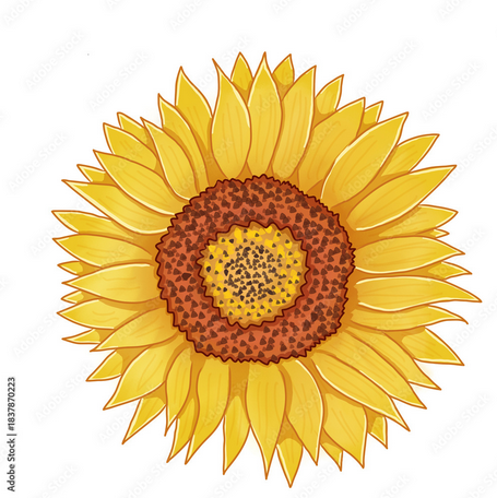 Sonnenblume in Gelbtönen