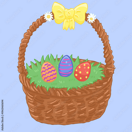 Osterkörbchen Illustration