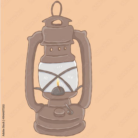 Kerosinlampe Illustration